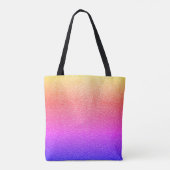Rainbow Gradient Texted Look Modernes Tasche (Rückseite)