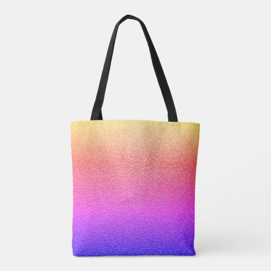 Rainbow Gradient Texted Look Modernes Tasche (Rückseite)