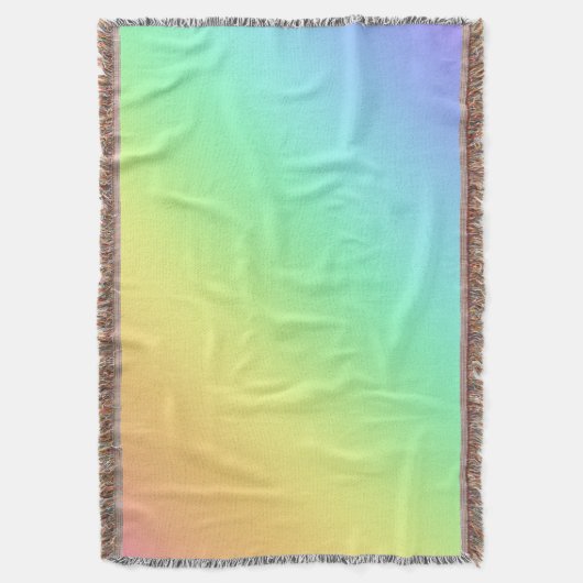 Rainbow Gradient Throw Blanket Decke (Vorderseite Vertikal)