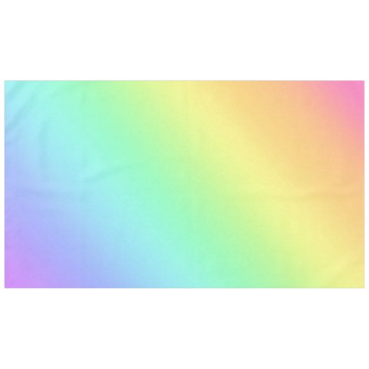 Rainbow Gradient Tischdecke (Vorderseite (Horizontal))