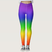 Rainbow Gradient Vertikal Leggings (Vorderseite)