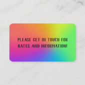 Rainbow Gradient Visitenkarte (Rückseite)