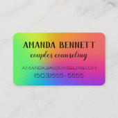 Rainbow Gradient Visitenkarte (Vorderseite)