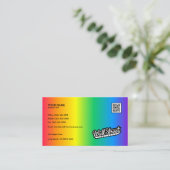 Rainbow Gradient - Visitenkarte (Stehend Vorderseite)