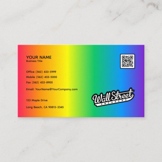 Rainbow Gradient - Visitenkarte (Vorderseite)