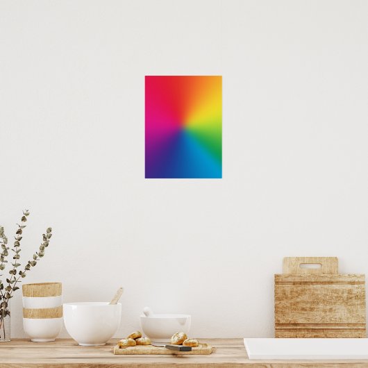 Rainbow Gradient - Vorlage für benutzerdefinierte Poster (Küche)