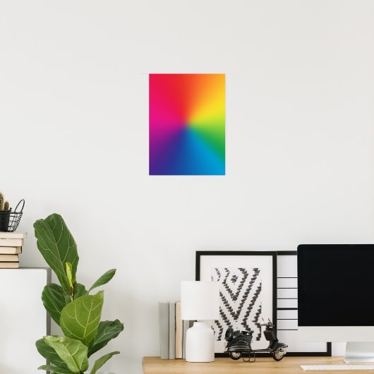 Rainbow Gradient - Vorlage für benutzerdefinierte  Poster (Heimbüro)
