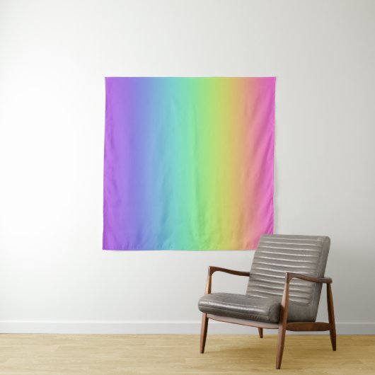Rainbow Gradient Wall Tapestry Wandteppich (Beispiel (Horizontal))