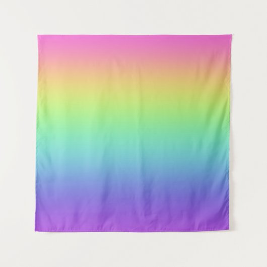 Rainbow Gradient Wall Tapestry Wandteppich (Vorderseite)