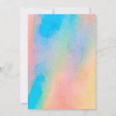 Rainbow Gradient Weihnachts-Weihnachtsfotokarte Einladung (Rückseite)