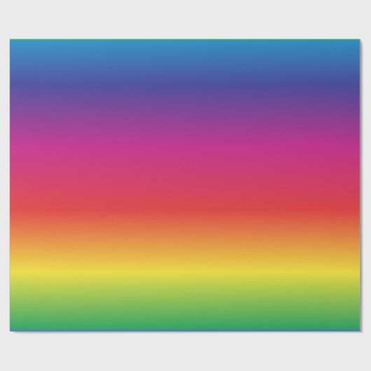 Rainbow Gradient Wrapping Paper Geschenkpapier (Flach)