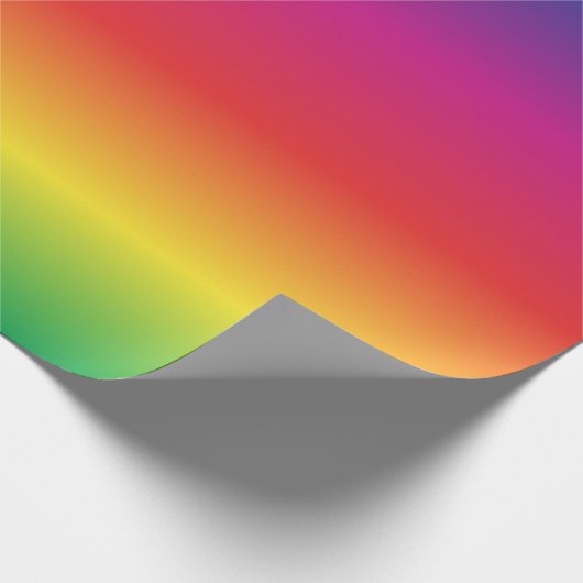 Rainbow Gradient Wrapping Paper Geschenkpapier (Ecke)