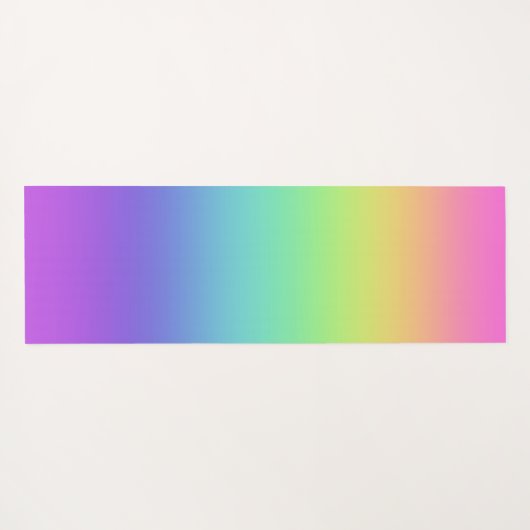 Rainbow Gradient Yoga Mat Yogamatte (Rückseite (Horizontal))