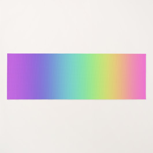 Rainbow Gradient Yoga Mat Yogamatte (Vorderseite (Horizontal))
