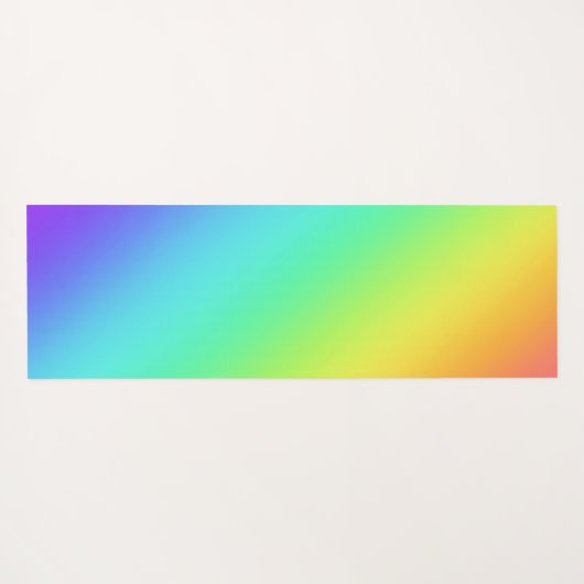 Rainbow Gradient Yogamatte (Rückseite (Horizontal))