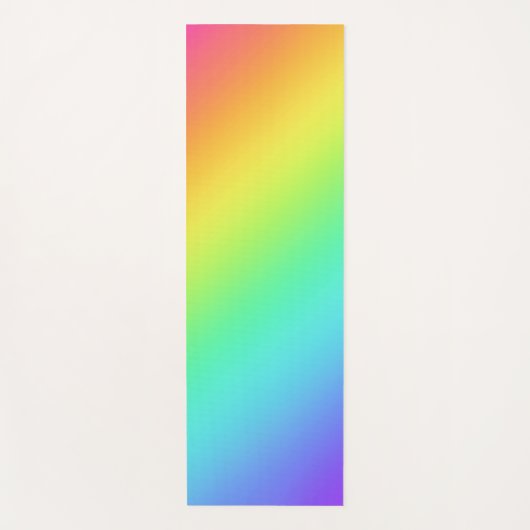 Rainbow Gradient Yogamatte (Vorderseite)