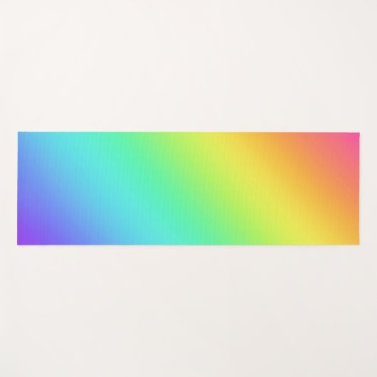 Rainbow Gradient Yogamatte (Vorderseite (Horizontal))