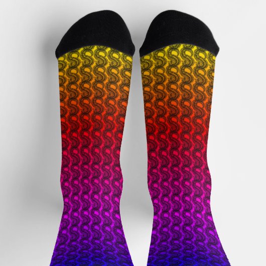 Rainbow Gradienten Pangolin Crew Socken (Oben)
