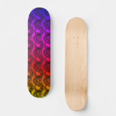 Rainbow Gradienten Pangolin Skateboard (Vorderseite)
