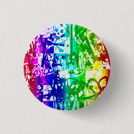 Rainbow Graffiti Button