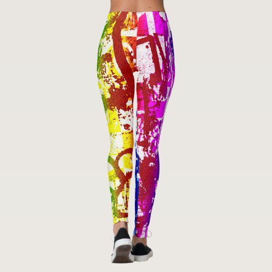 Rainbow Graffiti Leggings (Rückseite)