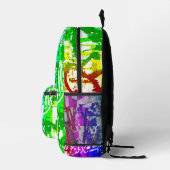 Rainbow Graffiti Schultasche Bedruckter Rucksack (Rechts)