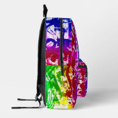 Rainbow Graffiti Schultasche Bedruckter Rucksack (Links)