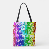 Rainbow Graffiti Tote Bag Tasche (Rückseite)