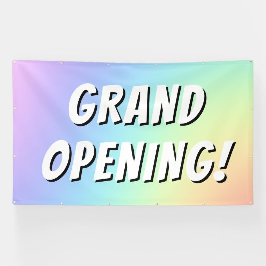 Rainbow Grand Opening! Banner (Horizontal)