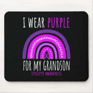 Rainbow Grandma Grandpa Lila Opa Epilepsie A Mousepad