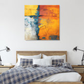 Rainbow Granite Canvas Art Leinwanddruck (Insitu (Schlafzimmer))