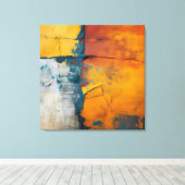 Rainbow Granite Canvas Art Leinwanddruck (Insitu (Holzboden))