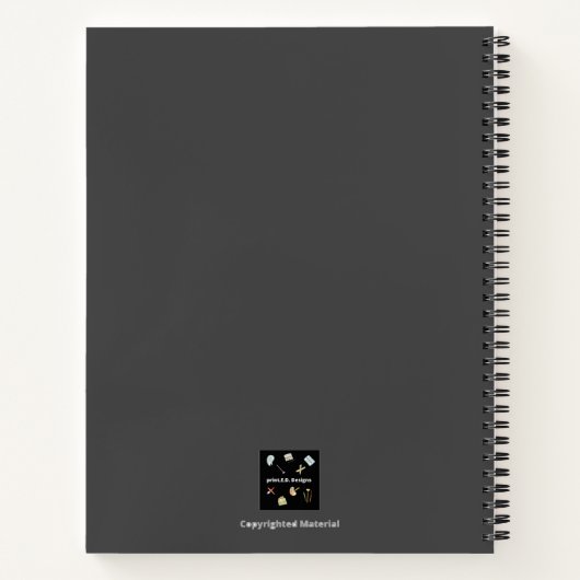 RAINBOW GRAPH PAPER DESIGN NOTEBOOK NOTIZBLOCK (Rückseite)