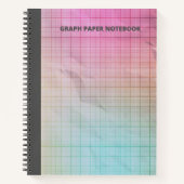 RAINBOW GRAPH PAPER DESIGN NOTEBOOK NOTIZBLOCK (Vorderseite)