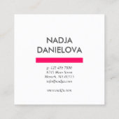 Rainbow Graphical PAttern Quadratische Visitenkarte (Rückseite)