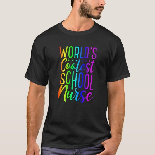 Rainbow Graphics, weltweit Cooler Schulspass T-Shirt (Vorderseite)