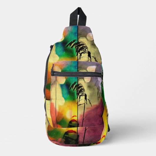 Rainbow Grass Drama Crossbody Bag (Vorderseite)