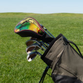 Rainbow Grass Drama Golf Headcover (In SItu)