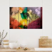 Rainbow Grass Drama Poster (Küche)