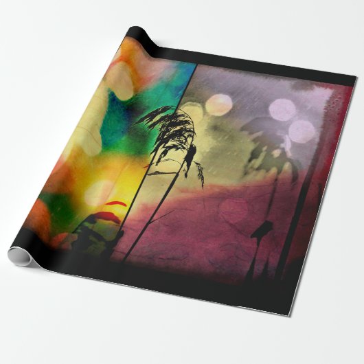 Rainbow Grass Drama Wrapping Paper Geschenkpapier (Ungerollt)
