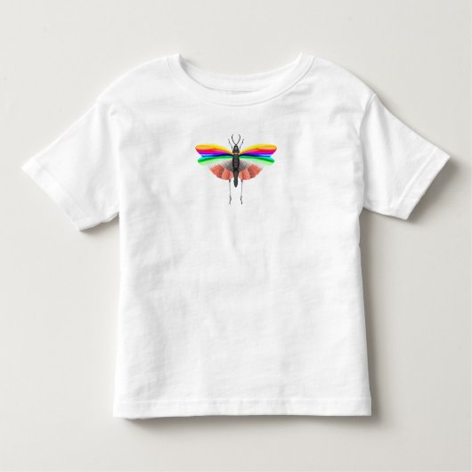Rainbow Grasshopper Kleinkind T-shirt (Vorderseite)
