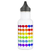Rainbow Great Dane heads Trinkflasche (Links)