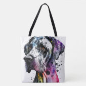 Rainbow Great Dane Tasche (Vorderseite)