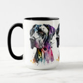 Rainbow Great Dane Tasse (Links)