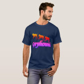 Rainbow-Greyhound-Trio-Silhouette T-Shirt (Vorne ganz)