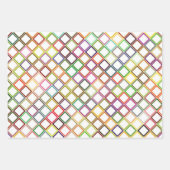 Rainbow Grid Geschenkpapier Set (Vorderseite 3)
