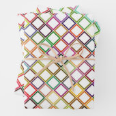Rainbow Grid Geschenkpapier Set (Beispiel)