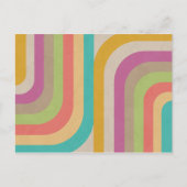 Rainbow Groove-Muster Postkarte (Vorderseite)