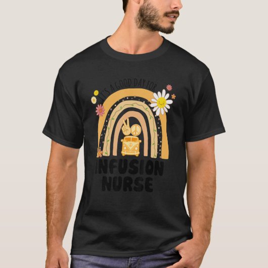 Rainbow Groovy Peace Infusion Nurse Vintage T-Shirt (Vorderseite)