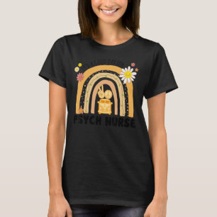 Rainbow Groovy Peace Psych Nurse Vintag T-Shirt